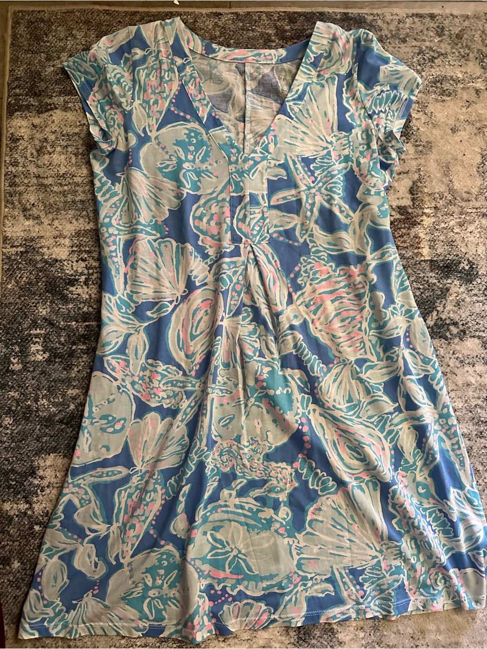 Lilly Pulitzer Amina cap sleeve dress (blue haven )